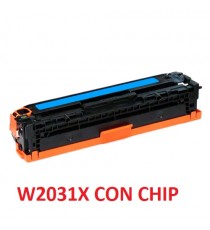 TONER W2031X CIANO CON CHIP ALTA CAPACITA' Foto prodotto